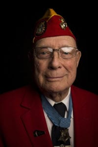 Headshot of Woody and his Medal of Honor